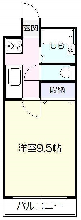 鹿児島市宇宿のマンションの間取り