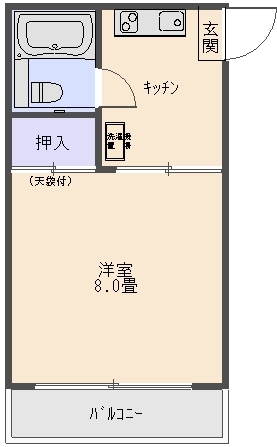 青木マンション302の間取り