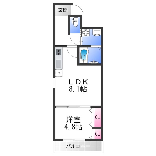 フジパレス高井田II番館の間取り