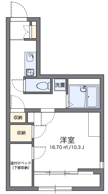 神奈川県川崎市麻生区百合丘１（アパート）の賃貸物件の間取り