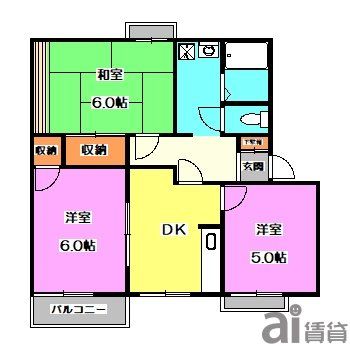 シティハイムクラリスHの間取り