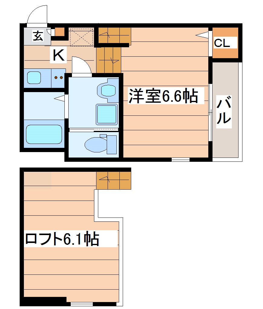 クラルテの間取り