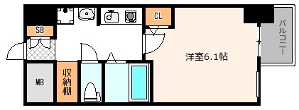 大阪プレステージアコモデーションの間取り