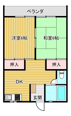 ハイツつかだの間取り