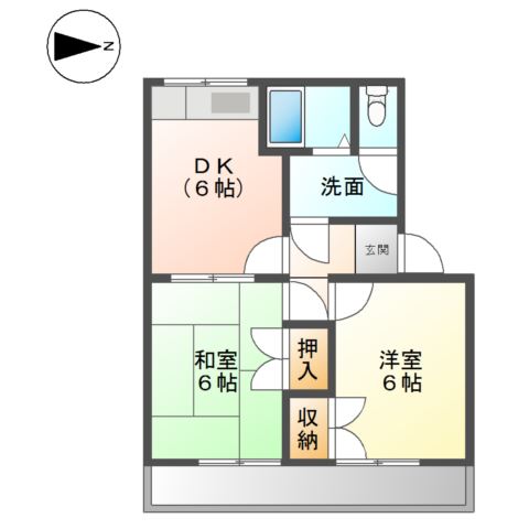 リバティーハイム川口II番館の間取り