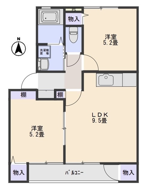 グランファーレBの間取り