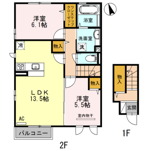 メルベーユ　三丘の間取り