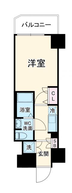 グランリーヴェル横濱プルミエの間取り