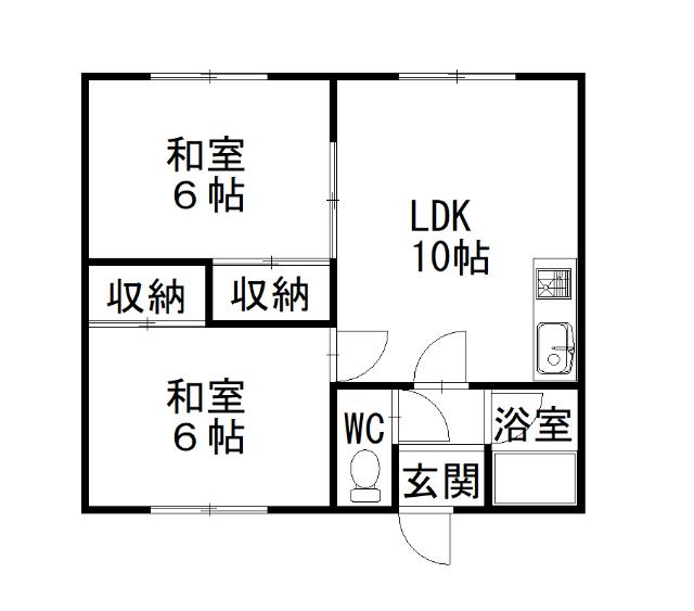 あきさとマンションＡの間取り