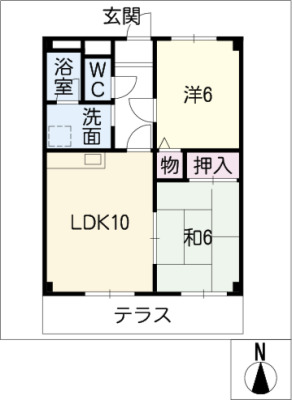 グランディー青塚の間取り