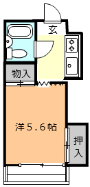 コーポ園青砥の間取り