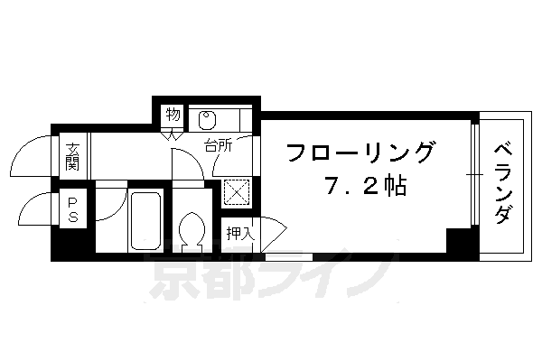 エステムコート御所南の間取り