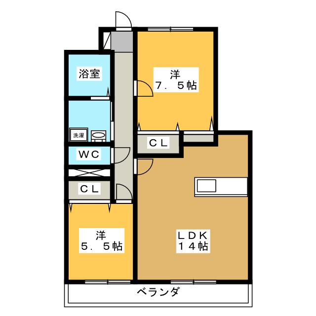 メゾン花水木の間取り