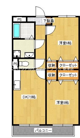 イーシスコートKの間取り