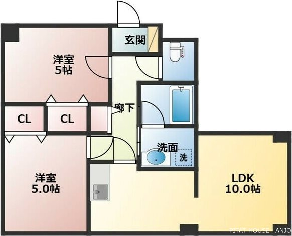 レインボーキャッスルの間取り