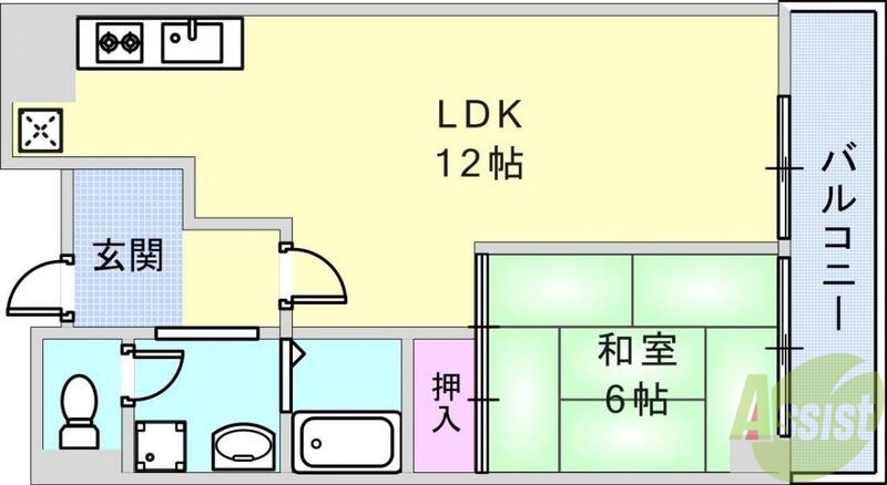 サウサリートコウベの間取り