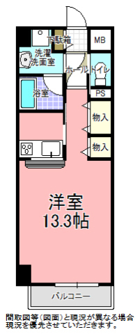 リバティ梅香の間取り