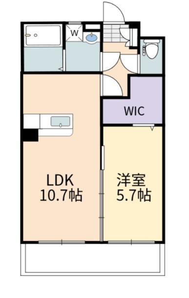 東広島市高屋町杵原のマンションの間取り