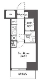 【川崎市高津区溝口のマンションの間取り】