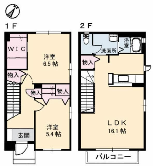 グリーンビュー相田　Ｂ棟の間取り