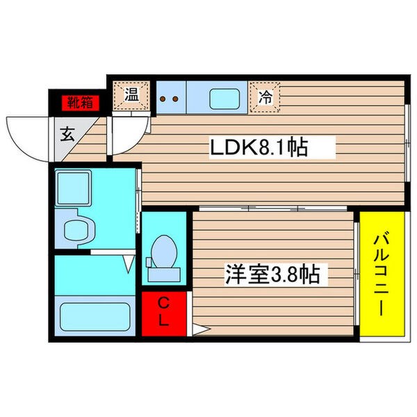 【名古屋市熱田区五番町のアパートの間取り】