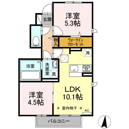 【グリーンハイツ上原の間取り】