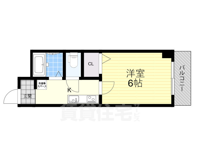 摂津市千里丘のマンションの間取り