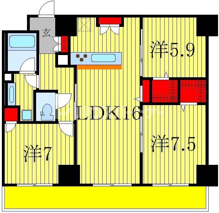 リラッサーレの間取り