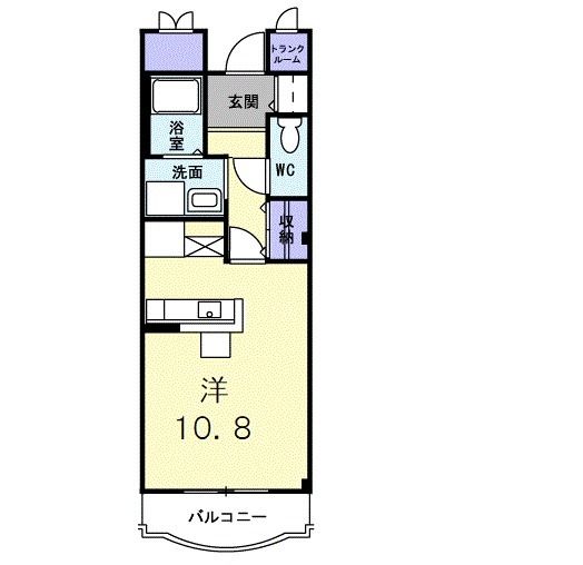 佐野市大橋町のマンションの間取り