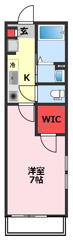 柏市酒井根のアパートの間取り