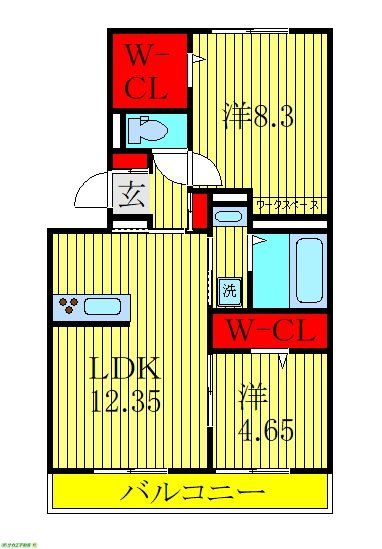 ルアナハイムの間取り