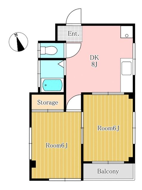 横浜市鶴見区仲通のマンションの間取り