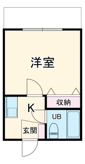 横浜市港南区港南のアパートの間取り