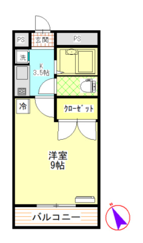 ハイツフレンドもてぎの間取り