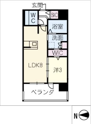 サンパーク上前津　IIの間取り