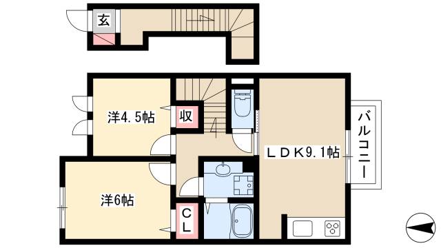 ローズクォーツの間取り