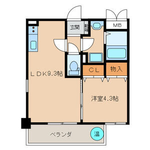 北九州市小倉北区宇佐町のマンションの間取り