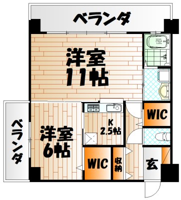 サンシャイン妙見表参道の間取り