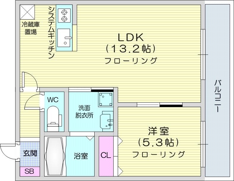 Roots 真駒内の間取り