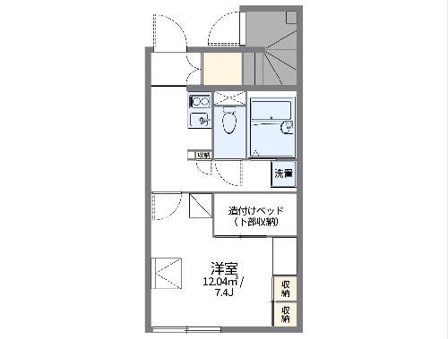 レオパレスＳｈｉｋｏｋｕ中央の間取り