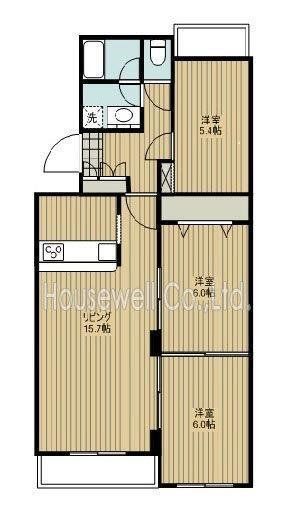 ロイヤルヒルズＥ棟の間取り