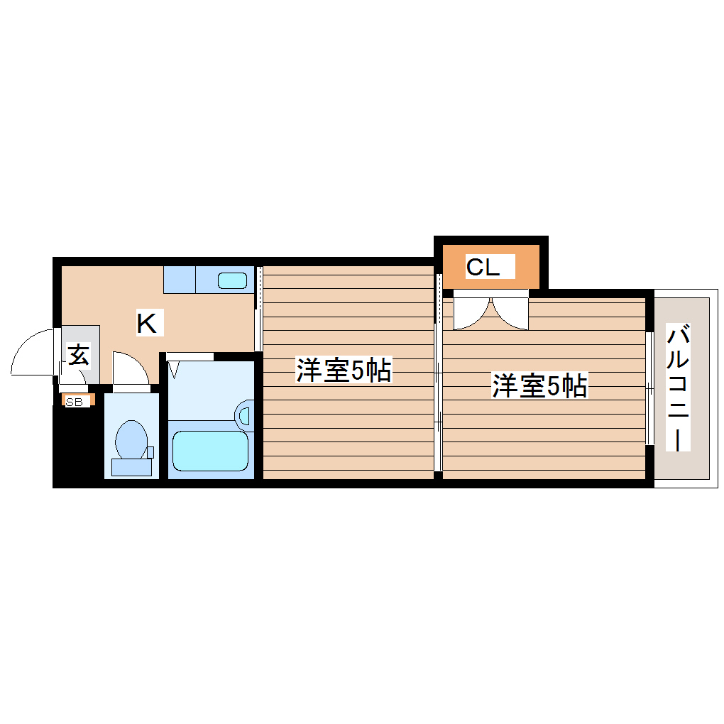 平和マンション長町の間取り