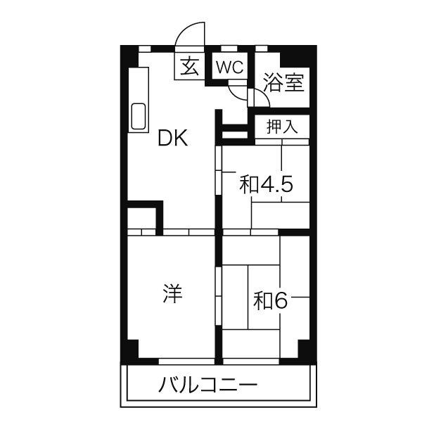 ラッフル花池の間取り