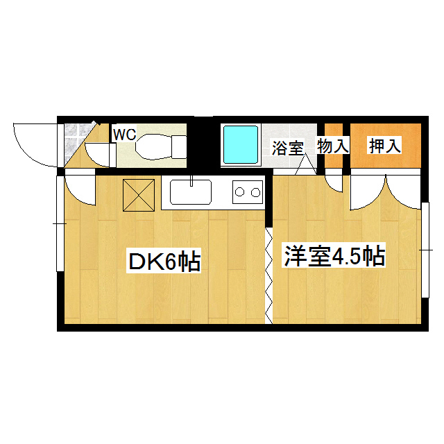 とん田パールハイツの間取り