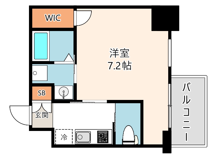 アドバンス難波南ワイズの間取り