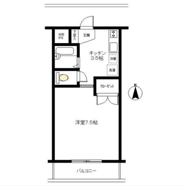 坂戸市緑町のマンションの間取り