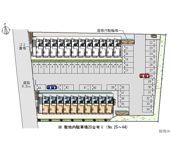 【レオパレス住吉Bの駐車場】