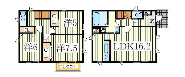 【パークフォレスタおおたかの森　Ａ棟の間取り】