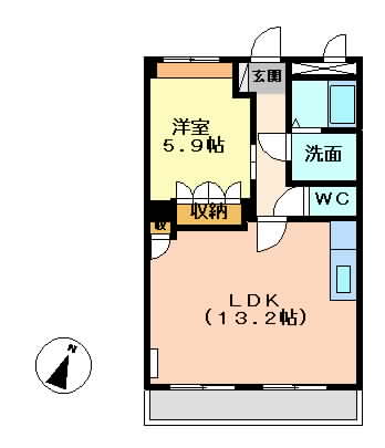 ラピュタ壱番館の間取り