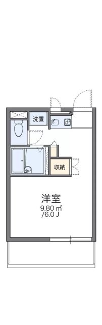 レオパレスシグマ戸坂の間取り